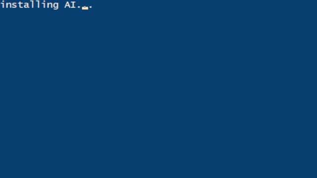 Installing AI
